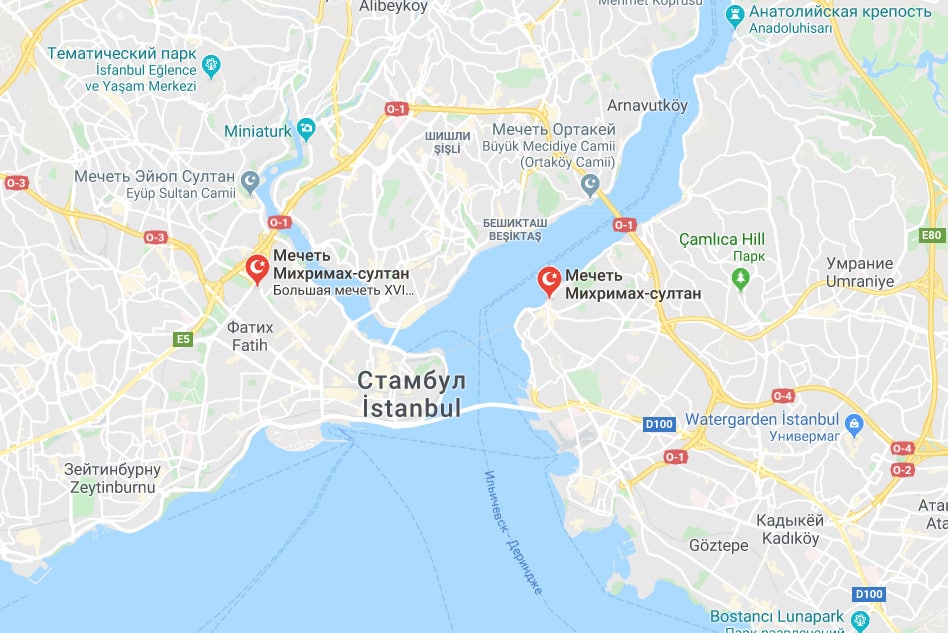 Стамбул какой район. Ускюдар Стамбул на карте. Мечеть Чамлыджа в Стамбуле на карте. Ускюдар Турция на карте.