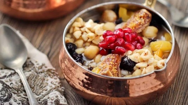 Турецкое блюдо ашуре: ингредиенты на 5 порций